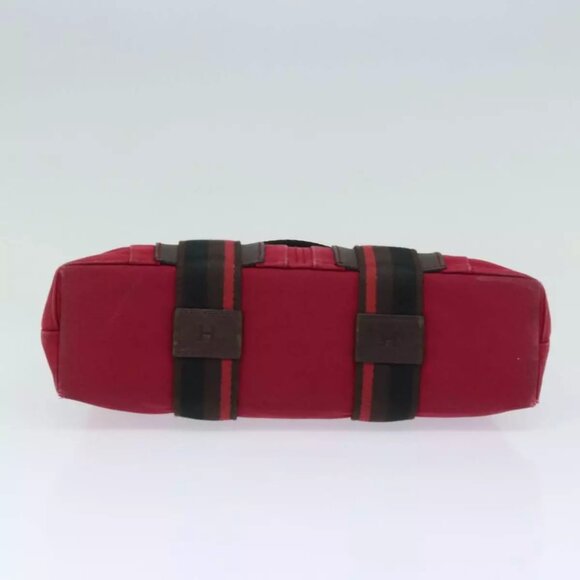 HERMES Toroca Horizontal PM Hand Bag Canvas Red - Picture 10 of 16